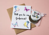 A6 postcard print - Will you be my Godparent?