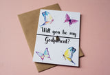A6 postcard print - Will you be my Godparent?