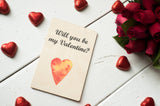 Printed Wooden Wish Bracelet - Will You Be My Valentine