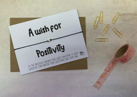 Wish bracelet - A wish for Positivity