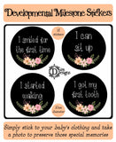 Developmental Journey Stickers - Chalkboard Floral