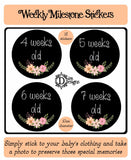 Weekly Journey Stickers - Chalkboard Floral