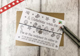 Wish bracelet - Xmas Doodle Wish for an amazing Science Teacher