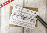 Wish bracelet - Xmas Doodle Wish for an amazing Bride to Be