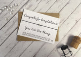 Sweary Wish Bracelet congratuf*ckinglations you did the thing