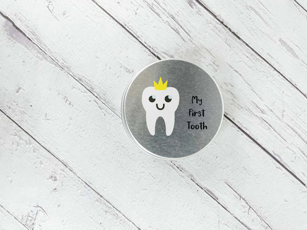 My First Tooth Tin Yellow Crown