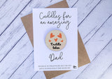 Wooden cuddle Token - Cuddles for an amazing Dad