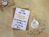 A6 postcard print - Dads Are Like Stars