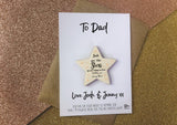 Dads are like Stars magnet card