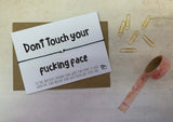 Wish Bracelet - Don't touch your f*cking face