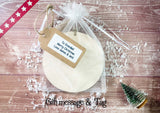 Wooden Circle Decoration - family personalised presents