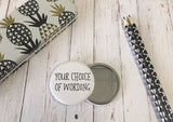 Personalised Badge Monochrome