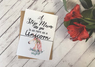 A Step Mum Like You is as rare as a Unicorn Wish Bracelet