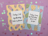 Alternative Baby Journey Cards ® Pastel Cactus
