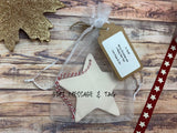 Ceramic Hanging Star Decoration Festive friends first xmas in new home