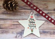 Ceramic Hanging Star - Merry Christmas to an amazing Dad