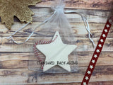 Ceramic Hanging Star Merry Christmas and a Happy New Year