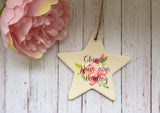 Ceramic Hanging Star or Heart If Keyworkers were flowers I'd Pick You
