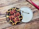 Personalised Badge leopard print