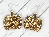Leopard Print Pumpkin earrings