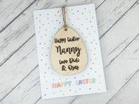 Personalised Easter Decoration - Personalized Egg Ornament