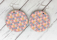 Easter Earrings patterned eggs