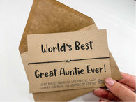 Wish Bracelet for World's Best Great Auntie