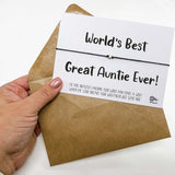Wish Bracelet for World's Best Great Auntie