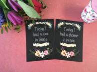 Mummy Journey Cards ® Chalkboard Floral