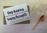 Wish Bracelet - Keep thinking happy thoughts