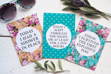 Bright Floral Mummy Journey Cards ®