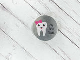 My First Tooth Tin Pink Bow