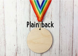 Homeschool Superstar printed wooden medal (stars design)