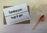 Wish bracelet - Sending you hugs and gin