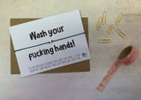 Sweary Wish bracelet - Wash your f*cking hands
