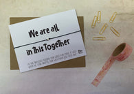 Wish bracelet - We are all in this together