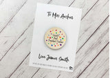 World's best Preschool Teacher magnet card