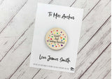 World's best Teaching Assistant magnet card