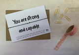 Wish bracelet - You are strong and capable
